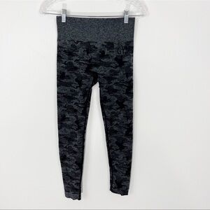 Gymshark Black Camo Adapt Seamless Leggings Size Small